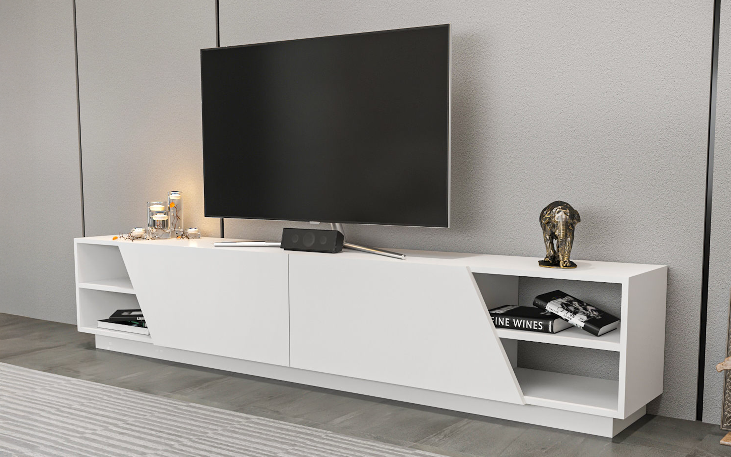 Modul TV Rodos, alb  1